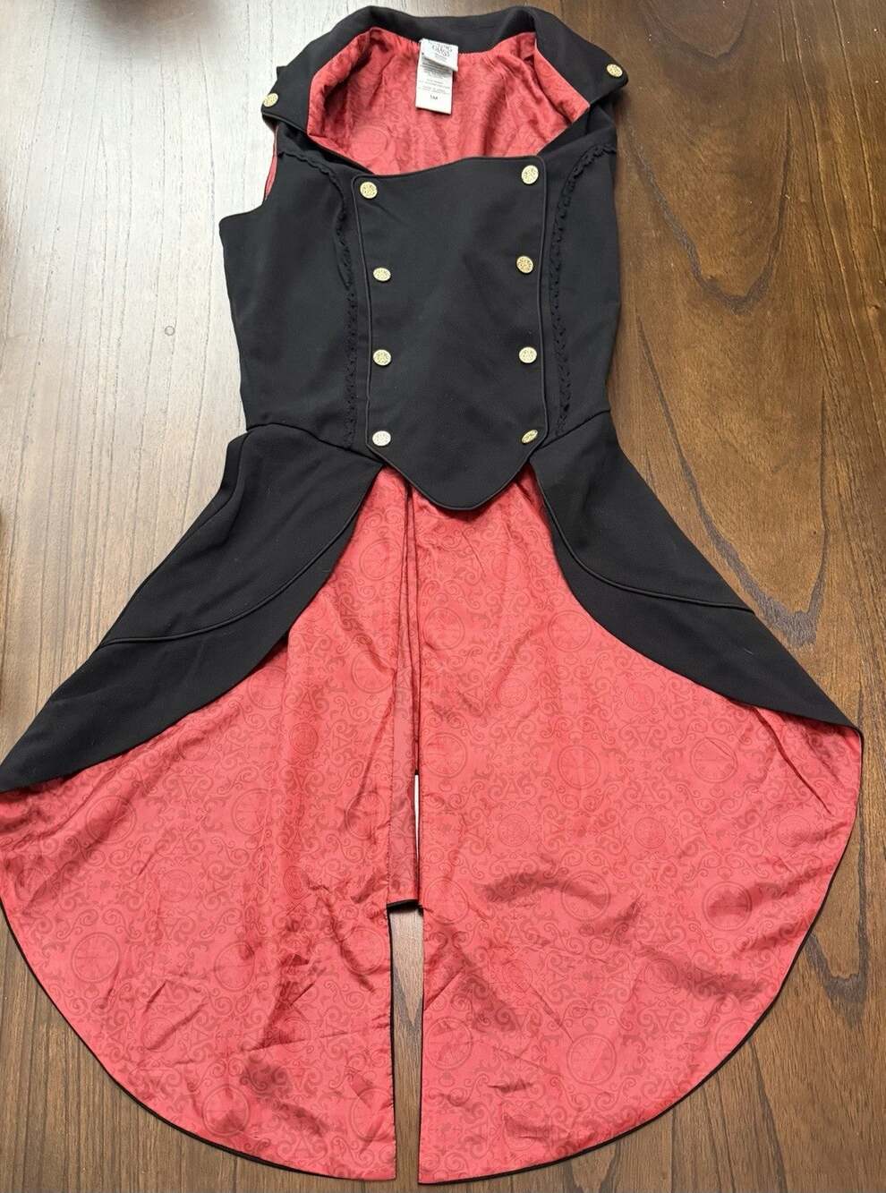 Disney Alice Through the Looking Glass Mad Hatter Military Vest Hot Topic Small